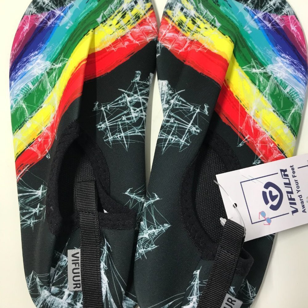 NEW in package VIFUUR Water beach sand shoes Rainbow size 40-41 (9.5-10 Women's) - Picture 2 of 8
